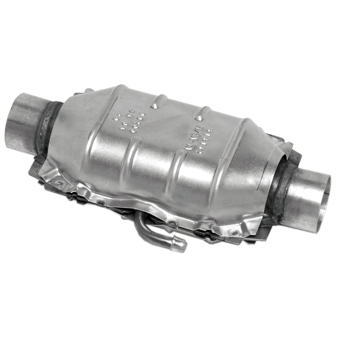 Walker Exhaust Catalytic Converter, Epa Standard Universal, Small Oval Stainless Steel Case, Single 2-1/4 Inch Slip-Fit Inlet – 15032