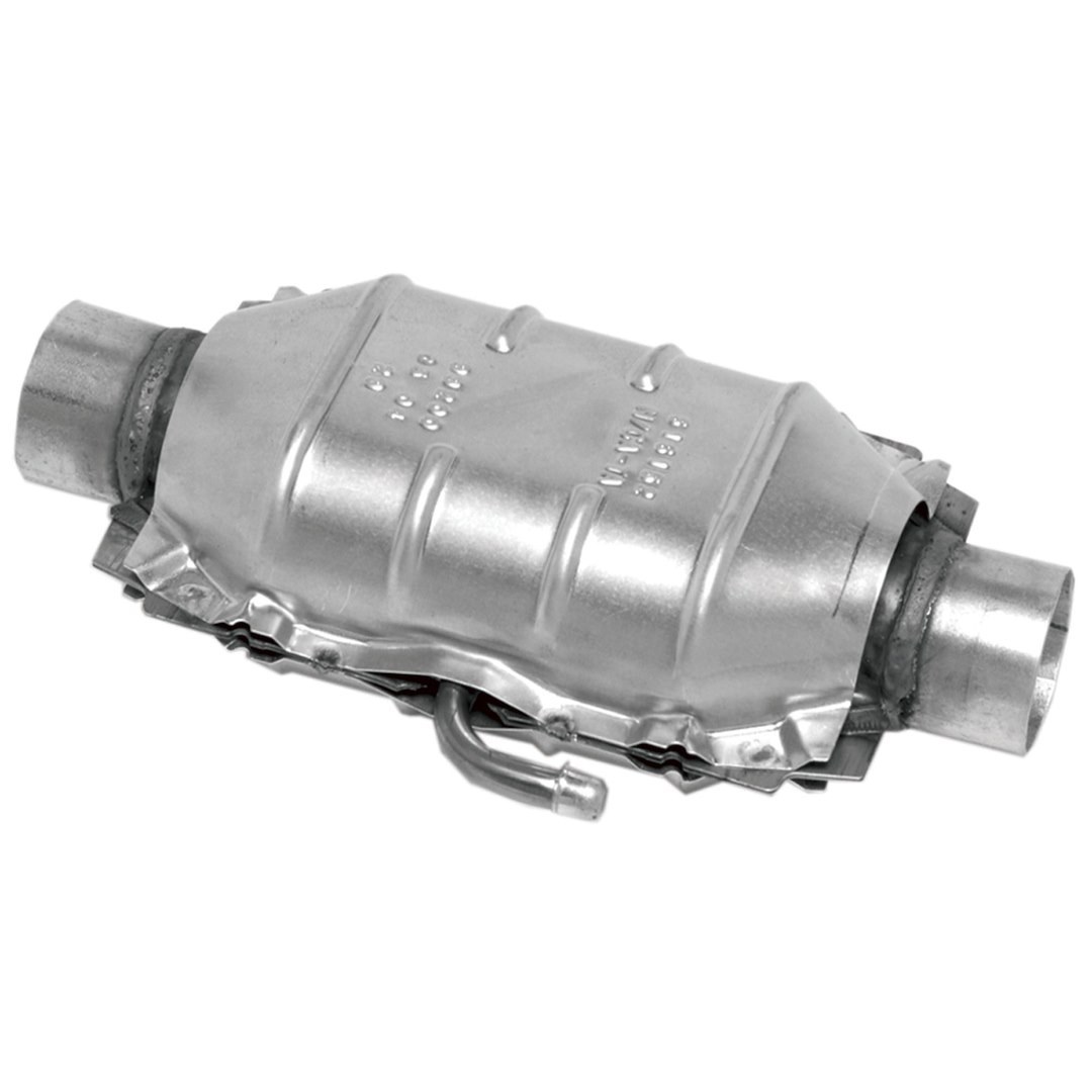 Walker Exhaust Catalytic Converter, Epa Standard Universal, Small Oval Stainless Steel Case, Single 3 Inch Slip-Fit Inlet – 15034