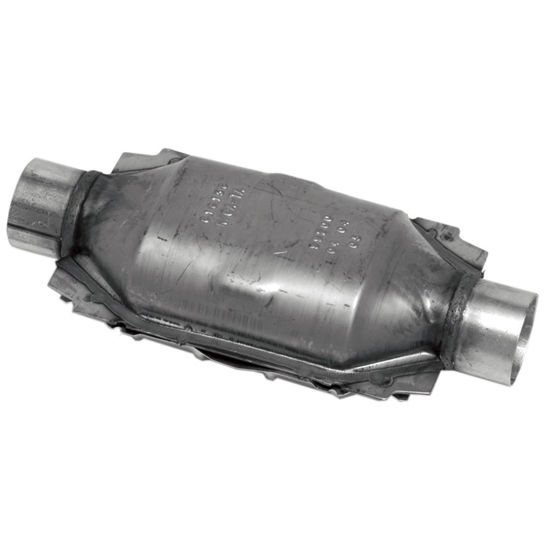 Walker Exhaust Catalytic Converter, Epa Standard Universal, Small Oval Stainless Steel Case, Single 2 Inch Slip-Fit Inlet – 15036