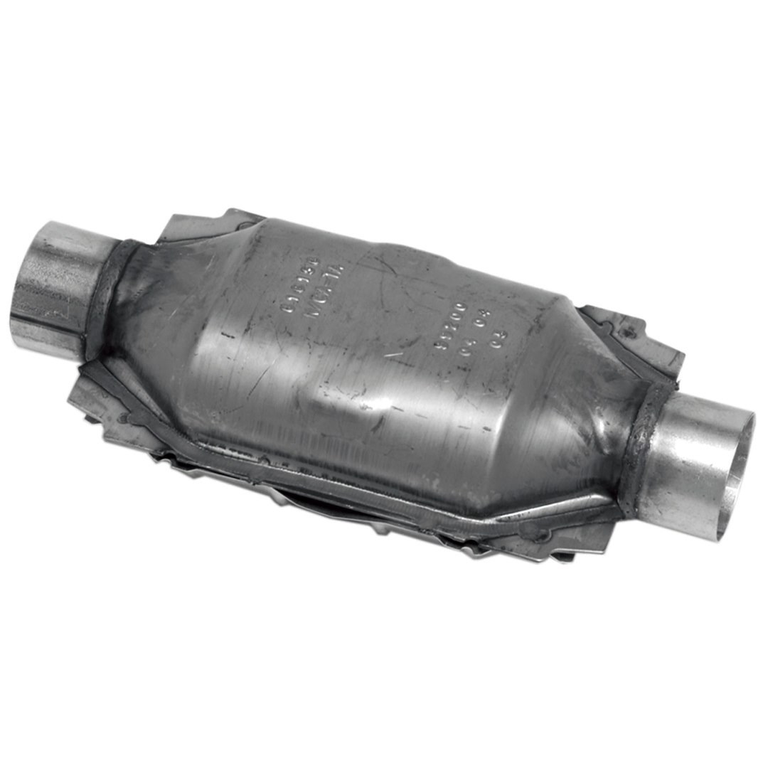 Walker Exhaust Catalytic Converter, Epa Standard Universal, Small Oval Stainless Steel Case, Single 2-1/2 Inch Slip-Fit Inlet – 15038