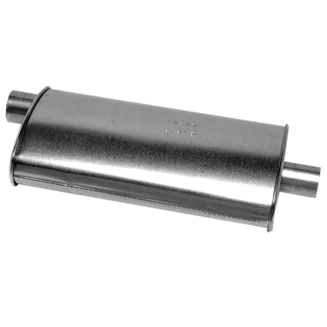 Walker Exhaust Exhaust Muffler, Soundfx Universal, Single 2-1/4 Inch Offset Inlet, Single 2 Inch Centered Outlet, 26 Inch Overall Length – 17800