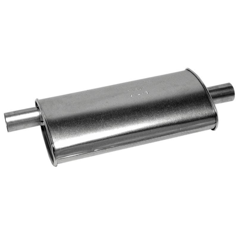 Walker Exhaust Exhaust Muffler, Soundfx Universal, Single 2 Inch Offset Inlet, Single 2 Inch Centered Outlet, 26-1/4 Inch Overall Length – 17820