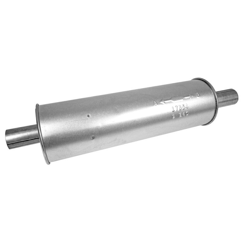 Walker Exhaust Exhaust Muffler, Soundfx Universal, 6 Inch Diameter Aluminized Steel Case, Single Offset 2 Inch Inlet – 17854