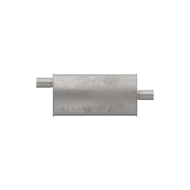 Walker Exhaust Exhaust Muffler, Tru-Fit Universal, Single 2 Inch Offset Inlet, Single 2 Inch Centered Outlet, 25 Inch Overall Length – 18101