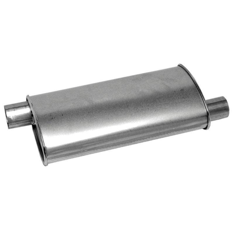 Walker Exhaust Exhaust Muffler, Tru-Fit Universal, 2 Inch Inlet and Outlet – 18105