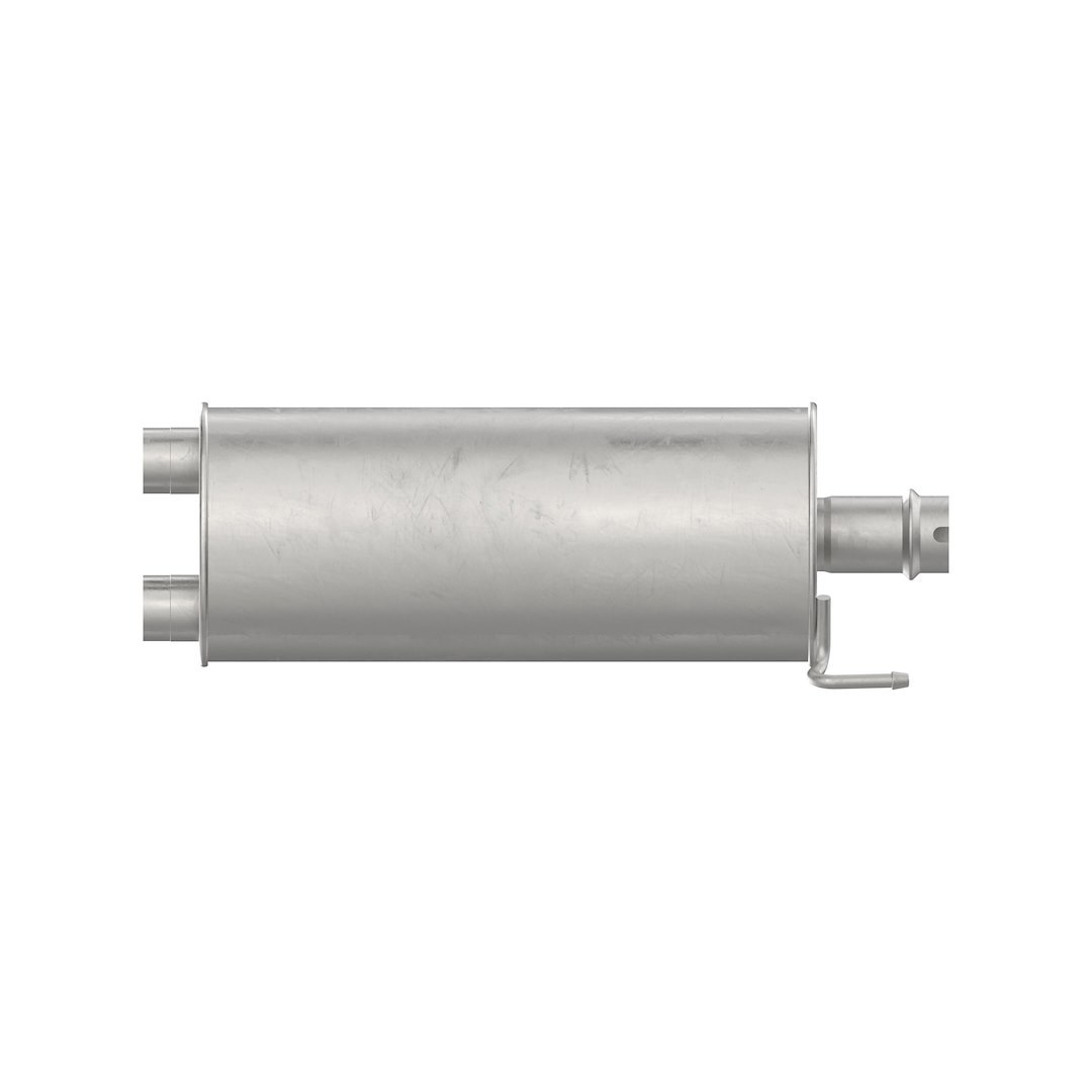 Walker Exhaust Exhaust Muffler, Quiet-Flow® SS, Oval Stainless Steel Case, Dual 2-1/4 Inch Offset Pipe Connection Inlet – 21242