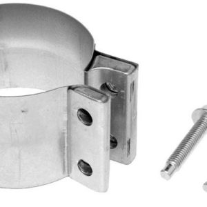 Walker Exhaust Exhaust Clamp, Band Clamp, 2-1/2 Inch Diameter, Heavy Duty, Aluminized Steel, Single, Lap Joint – 33976