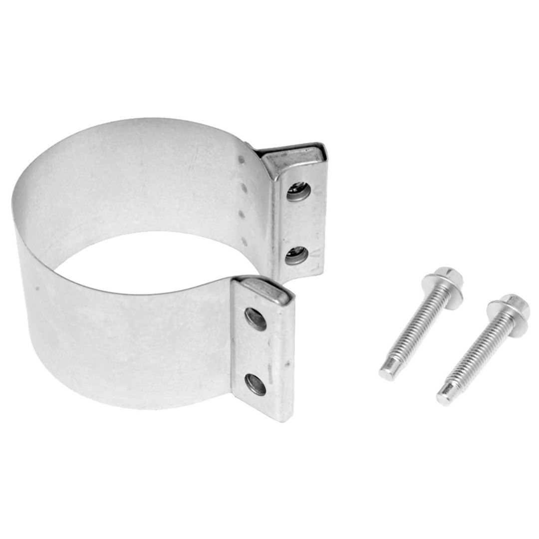 Walker Exhaust Exhaust Clamp, Band Clamp, 2 Inch Diameter, Heavy Duty, Aluminized Steel, Single – 33978