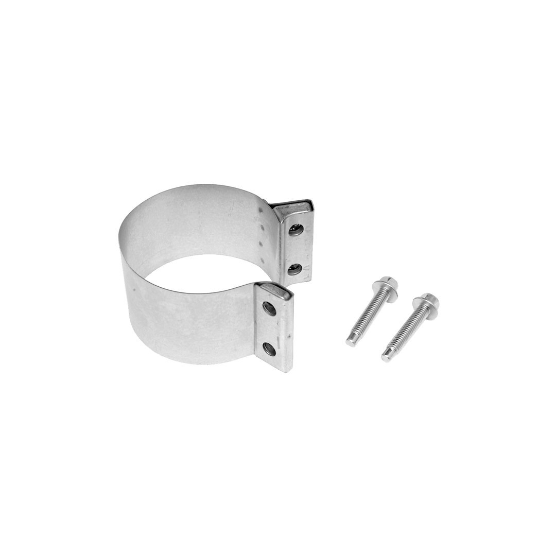 Walker Exhaust Exhaust Clamp, Band Clamp, 2-1/4 Inch Diameter, Heavy Duty, Aluminized Steel, Single – 33979