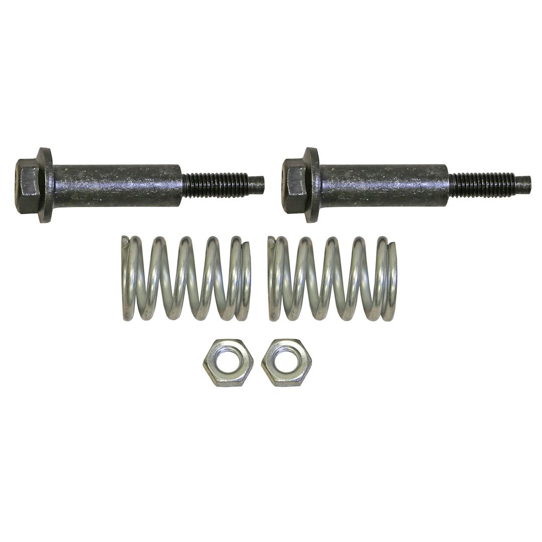 Walker Exhaust Exhaust Bolt and Spring, With 2 Metric Hexagon Nuts/ 2 Metric Hexagon Bolts/ 2 Compression Springs – 35129