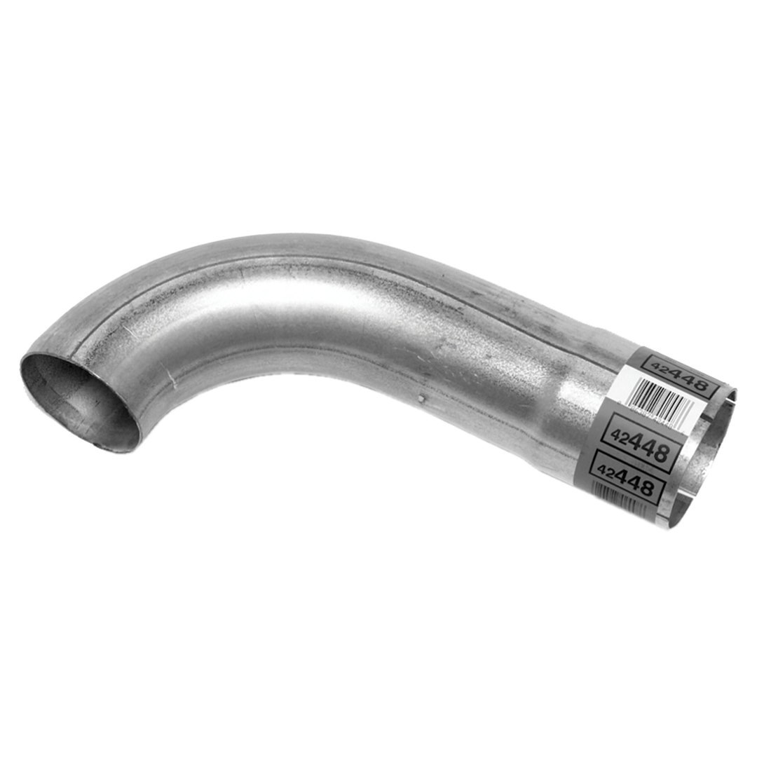 Walker Exhaust Exhaust Tail Pipe Tip, 3 Inch Inside Diameter Inlet, 3 Inch Outside Diameter Outlet, Aluminized Steel, Round, Straight Cut – 42448