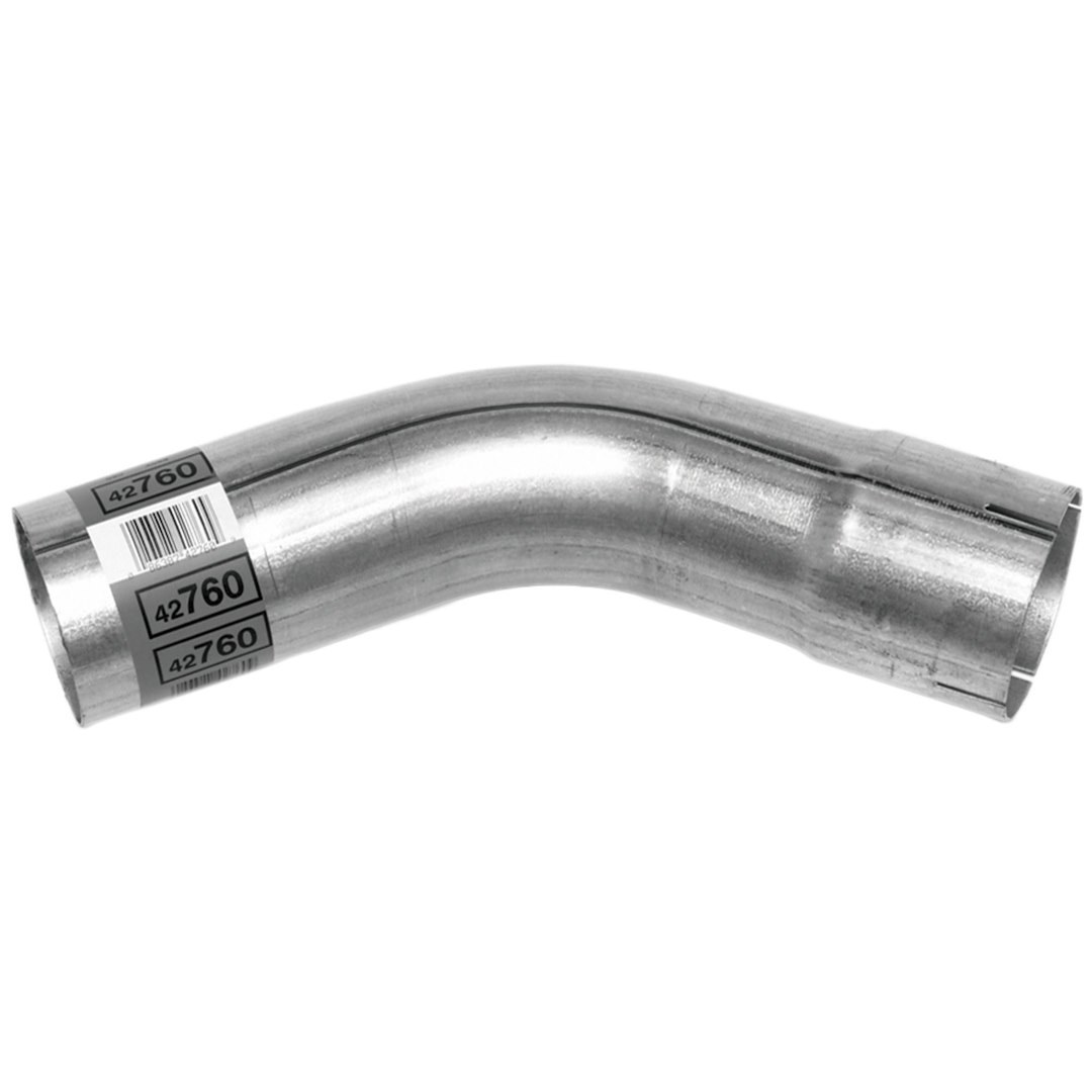 Walker Exhaust Exhaust Pipe – Bend 45 Degree, 3 Inch Inside Diameter Inlet, 3 Inch Outside Diameter Outlet, Aluminized Steel – 42760