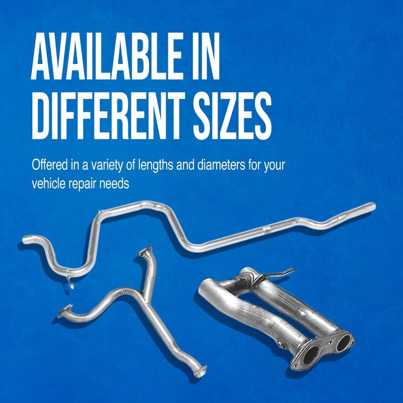 Walker Exhaust Exhaust Pipe, 2-1/4 Inch Outside Diameter, 14 Gauge Aluminized Steel, 0.069 Inch Wall Thickness, 10 Foot Length – 49048