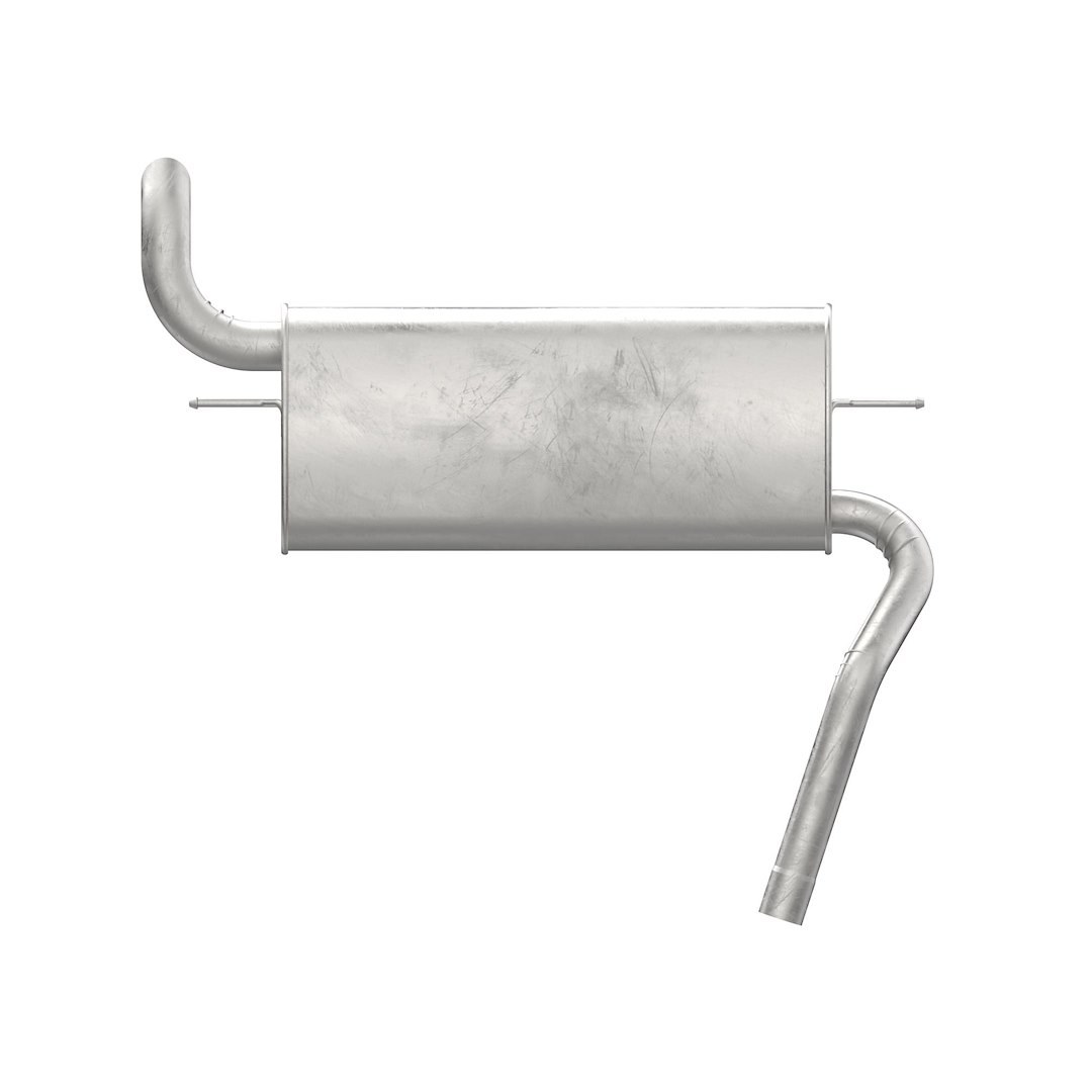 Walker Exhaust Exhaust Muffler, 11 Inch Width X 5-1/2 Inch Height Oval Stainless Steel Case, Single 2 Inch Offset Inlet – 50078