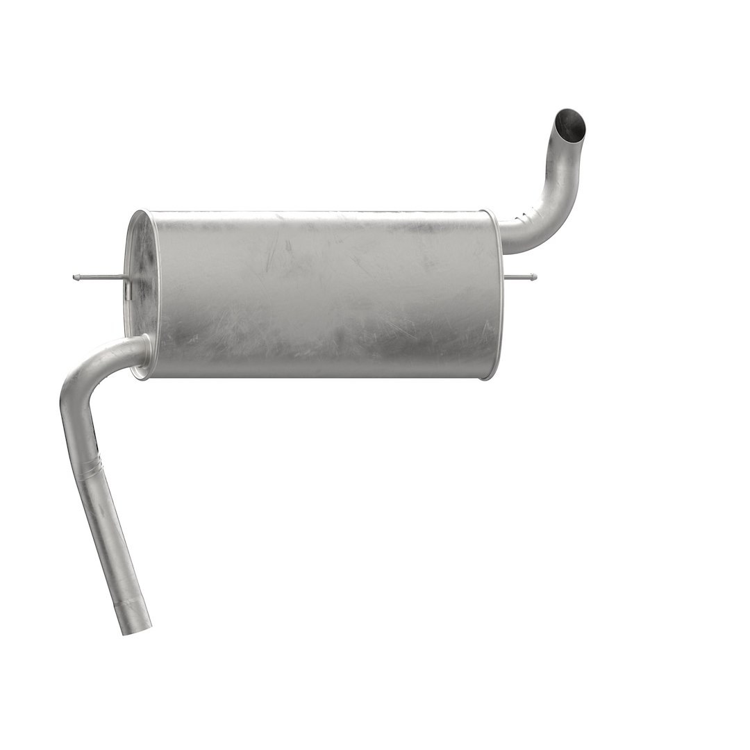 Walker Exhaust Exhaust Muffler, 11 Inch Width X 5-1/2 Inch Height Oval Stainless Steel Case, Single 2 Inch Offset Inlet – 50078