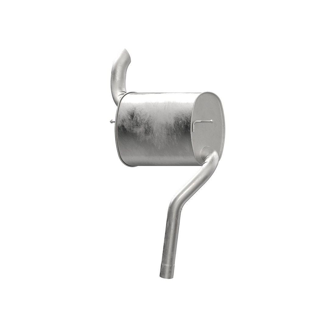 Walker Exhaust Exhaust Muffler, 11 Inch Width X 5-1/2 Inch Height Oval Stainless Steel Case, Single 2 Inch Offset Inlet – 50078