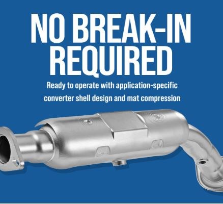 Walker Exhaust Catalytic Converter, Ultra® Direct-Fit, Round Stainless Steel Case – 50396