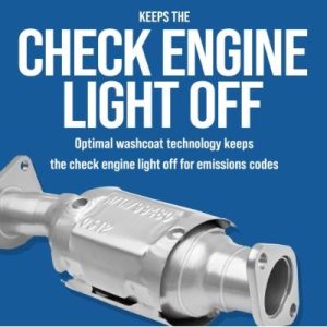 Walker Exhaust Catalytic Converter, Ultra® Direct-Fit, Round Stainless Steel Case – 50396