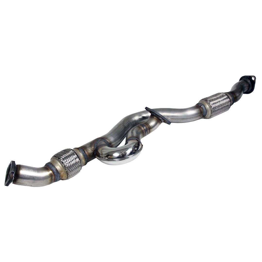 Walker Exhaust Exhaust Y Pipe, Aluminized Steel, 39-1/4 Inch Length, Dual 2 Bolt Welded Flange Inlet/ Single 2 Bolt Welded Flange Outlet – 50471