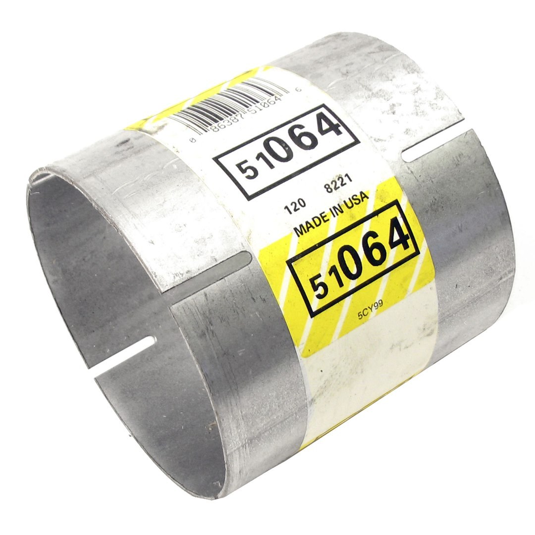Walker Exhaust Exhaust Pipe Adapter, 4 Inch Diameter Inlet, 4 Inch Diameter Outlet, 4 Inch Overall Length, Aluminized Steel – 51064