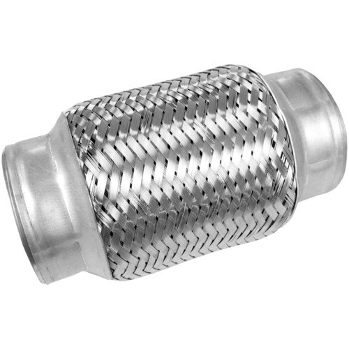 Walker Exhaust Exhaust Flex Connector, 2-1/4 Inch Inlet Inside Diameter, 2-1/4 Inch Outlet Inside Diameter, 12 Inch Length, Stainless Steel – 51117