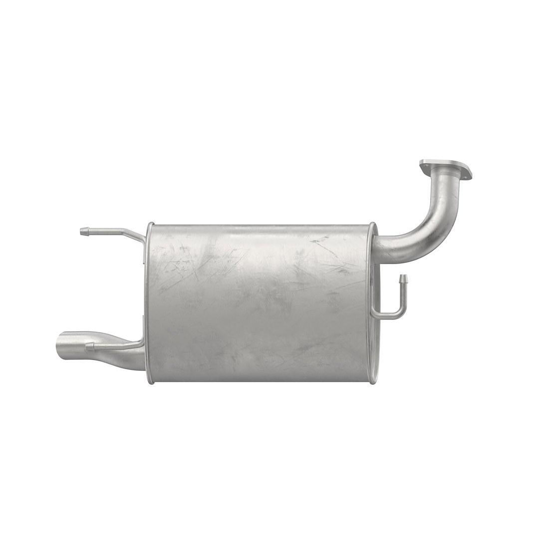 Walker Exhaust Exhaust Muffler, Quiet-Flow SS Muffler Assembly, Oval Stainless Steel Case, Single 2.12 Inch Inlet, Single 2 Inch Outlet – 73053