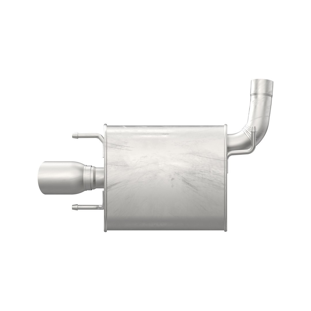 Walker Exhaust Exhaust Muffler, Quiet-Flow SS Muffler Assembly, 11 Inch Width X 5-1/2 Inch Height Oval Stainless Steel Case – 73093