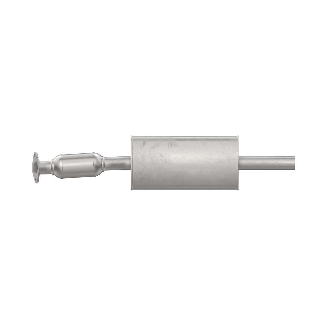 Walker Exhaust Catalytic Converter, Ultra Direct-Fit, Stainless Steel Round Case, Single 2.245 Inch 2-BOLT Welded Flange Inlet – 74027