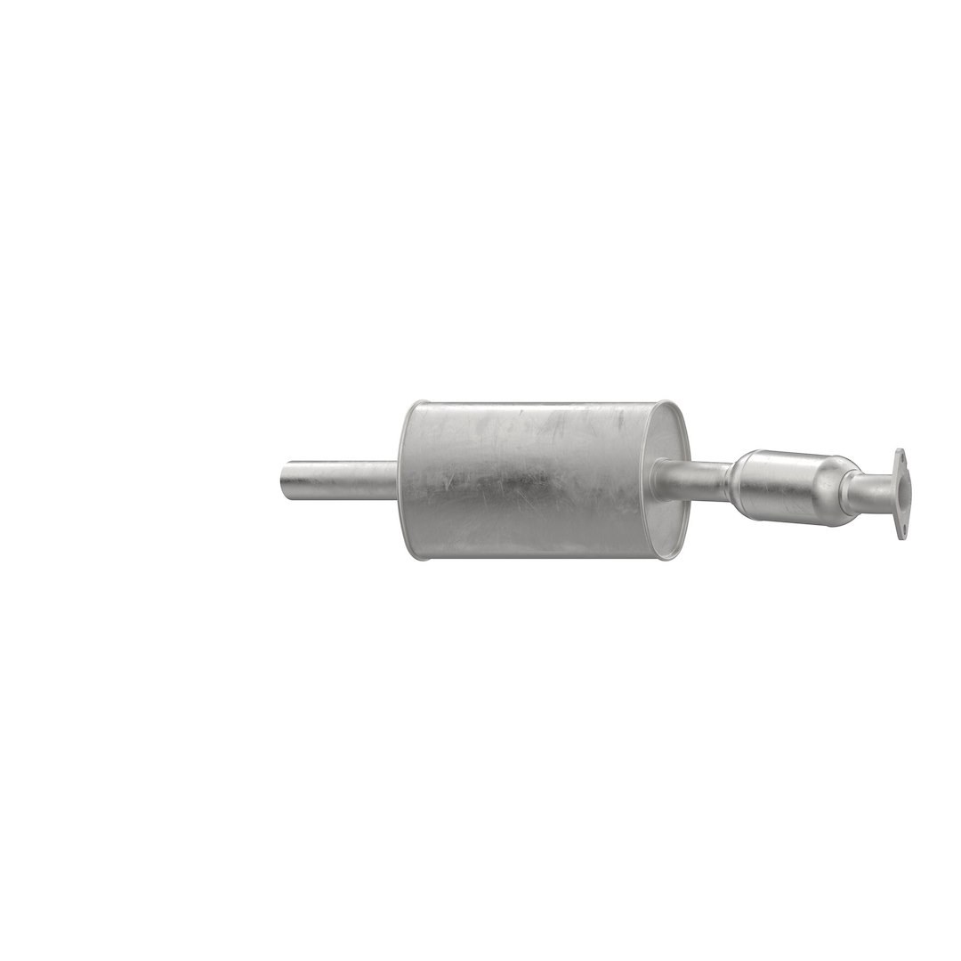 Walker Exhaust Catalytic Converter, Ultra Direct-Fit, Stainless Steel Round Case, Single 2.245 Inch 2-BOLT Welded Flange Inlet – 74027