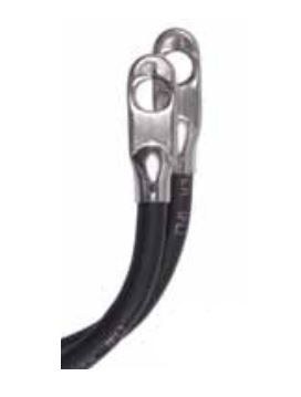 Roadpwr/Web Battery Cable, Eyelet Terminal, Switch to Starter, Black Negative, Copper, 24 Inch Length – SS24-4