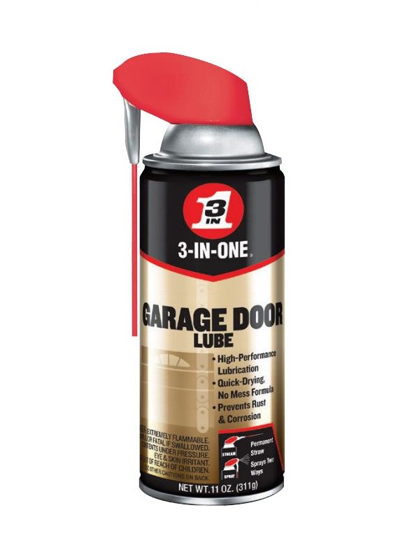 WD40 Multi Purpose Lubricant, 3-IN-ONE ®, Use to Lubricate Commercial/ Residential Garage Door, 11 Ounce Spray Can, Single – 10058