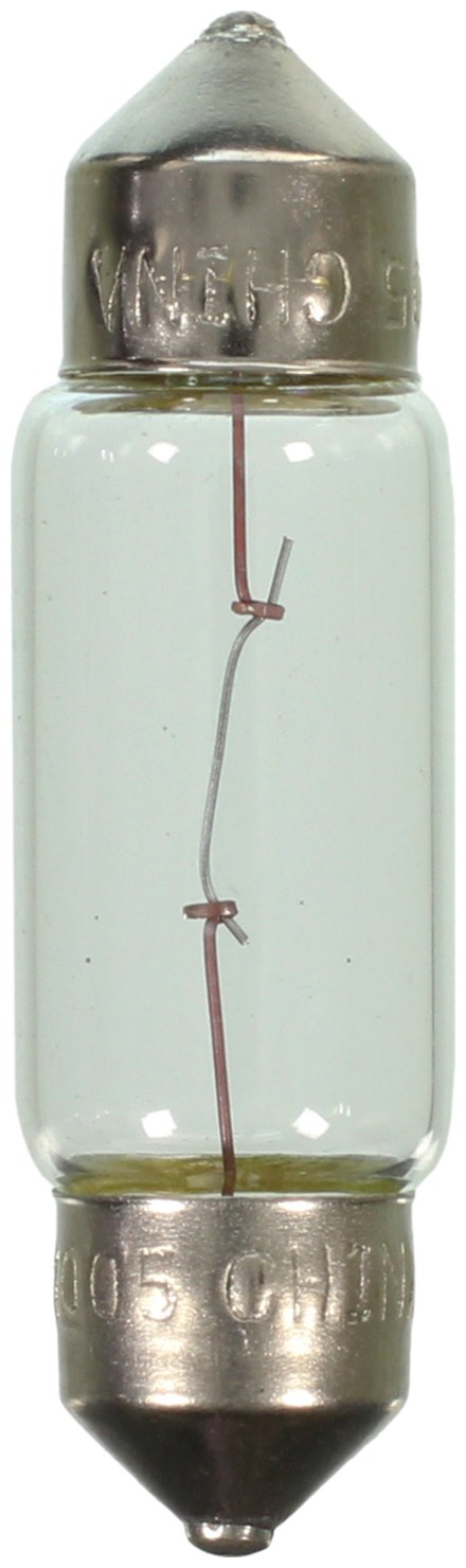 Wagner License Plate Light Bulb, Standard Series, T-4 1/2, SV8.5, Miniature Lamp, Clear, Single, Boxed – 11005