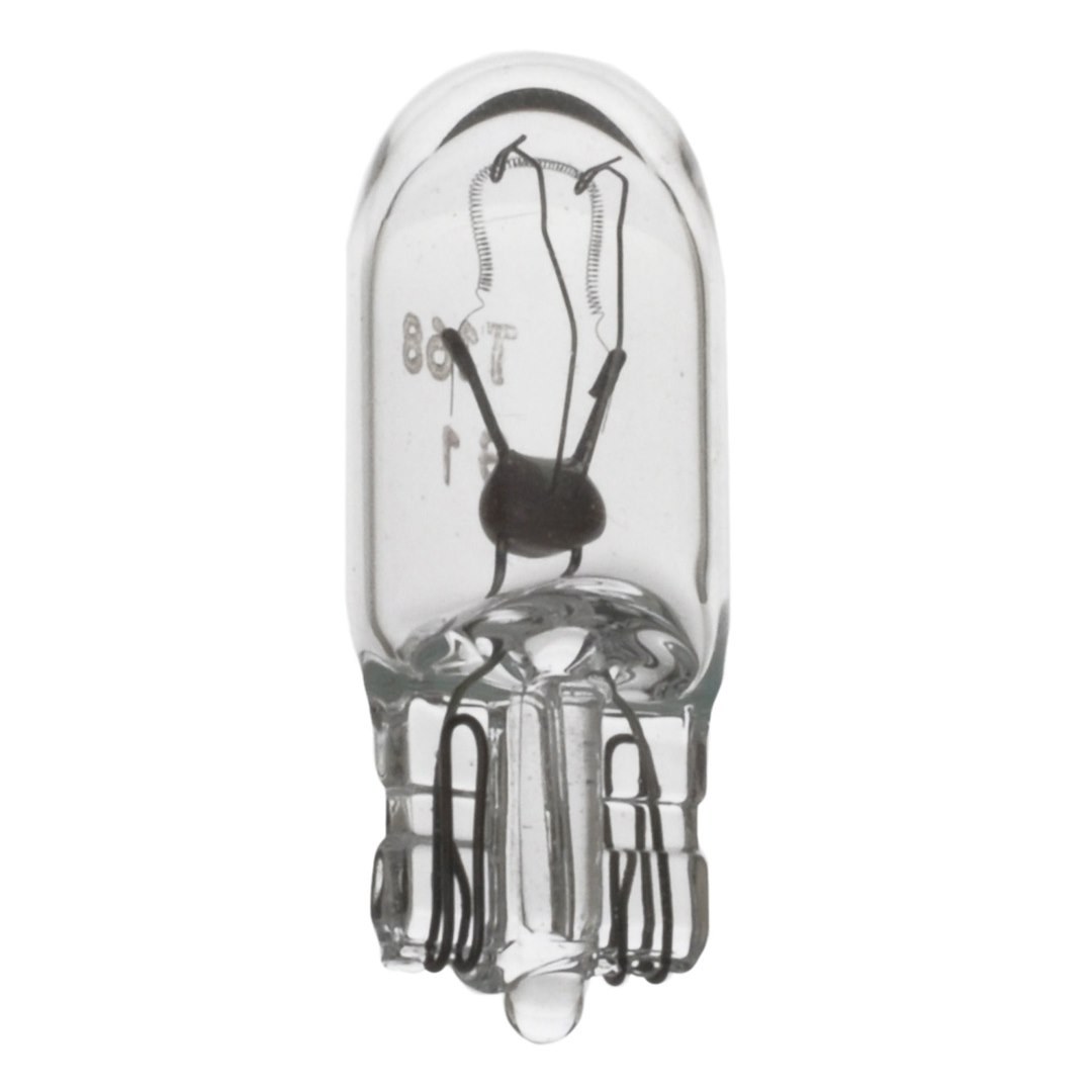 Wagner License Plate Light Bulb, Standard Series, 168, Miniature Lamp, Clear, Single, Boxed – 168