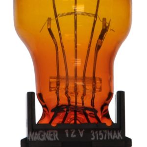 Wagner Turn Signal Light Bulb, Long Life, 3157, Miniature Lamp, Natural Amber, Single, Boxed – 3157NALL