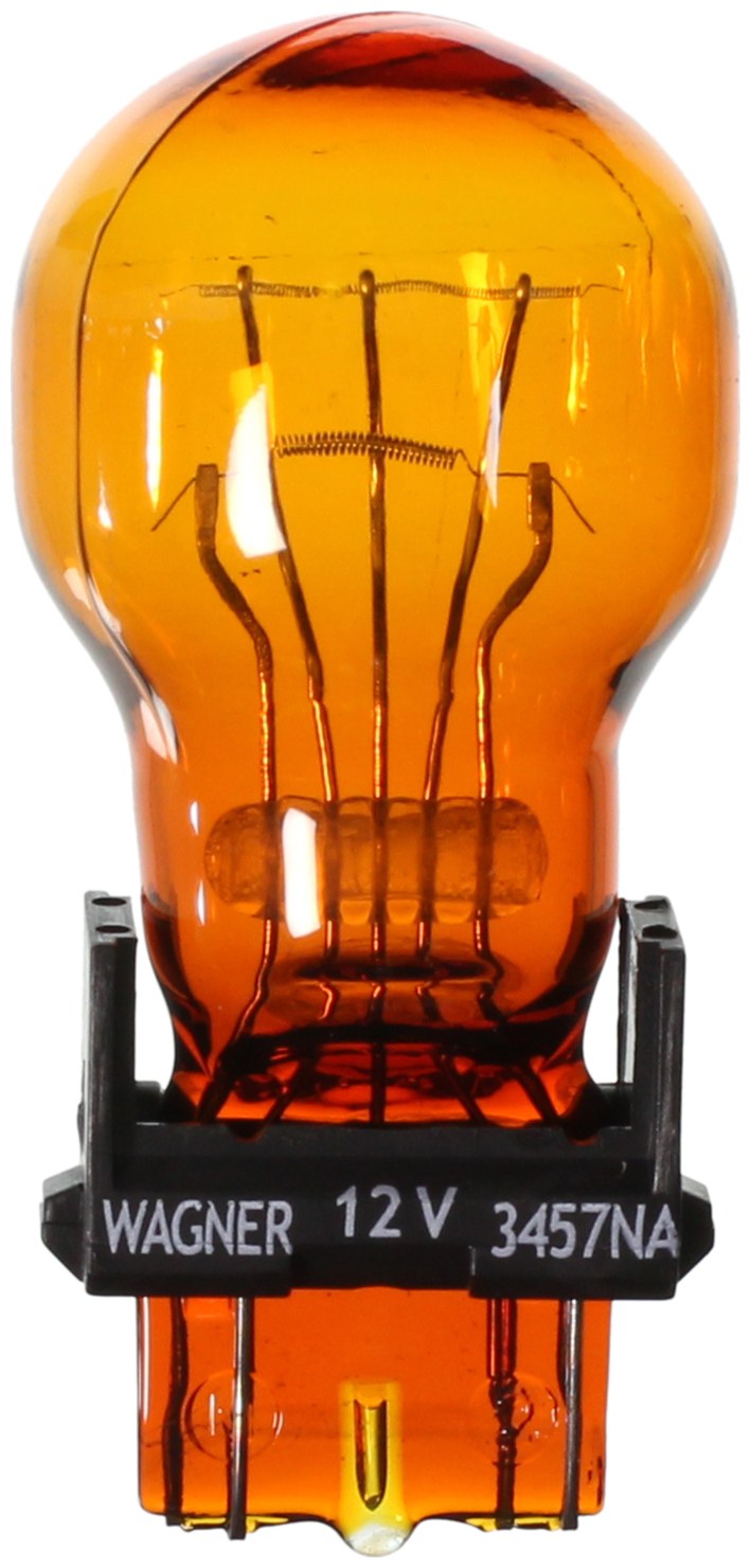 Wagner Turn Signal Light Bulb, Standard Series, 3457, Natural Amber, Single – 3457NA