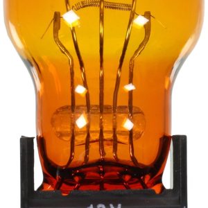 Wagner Turn Signal Light Bulb, Long Life, 4157, Natural Amber, Single – 4157NALL