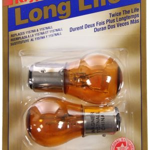 Wagner Turn Signal Light Bulb, Long Life, 1157, Natural Amber, Set of 2, Blister Pack – BP1157NALL