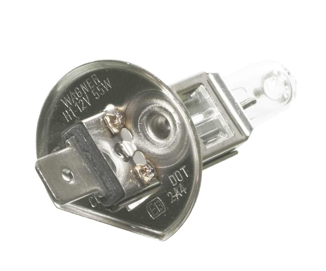 Wagner Headlight Bulb, Standard Series, 1255/ H1, Halogen Bulb, Clear Beam Color, Single – BP1255/H1
