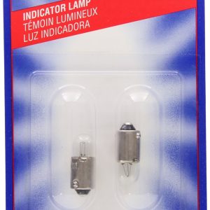 Wagner Parking Light Bulb, Standard Series, T-2 1/2, BA9S, Clear, Set of 2, Blister Pack – BP17131