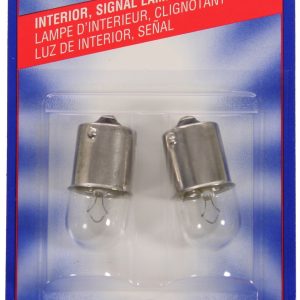 Wagner Turn Signal Light Bulb, Standard Series, B-6, BA15S, Clear, 10 Watt, Set of 2, Blister Pack – BP17311