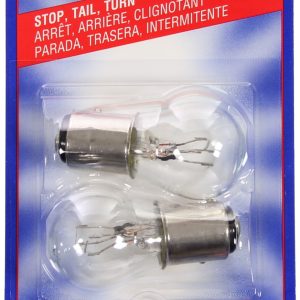 Wagner Tail Light Bulb, Standard Series, BAZ15D, Clear, Set of 2, Blister Pack – BP17881