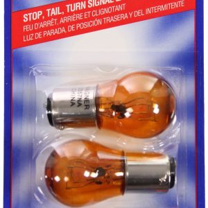 Wagner Turn Signal Light Bulb, Standard Series, 2357, With Printed Circuit Board Socket, Naturally Amber, Set of 2, Blister Pack – BP2357NA