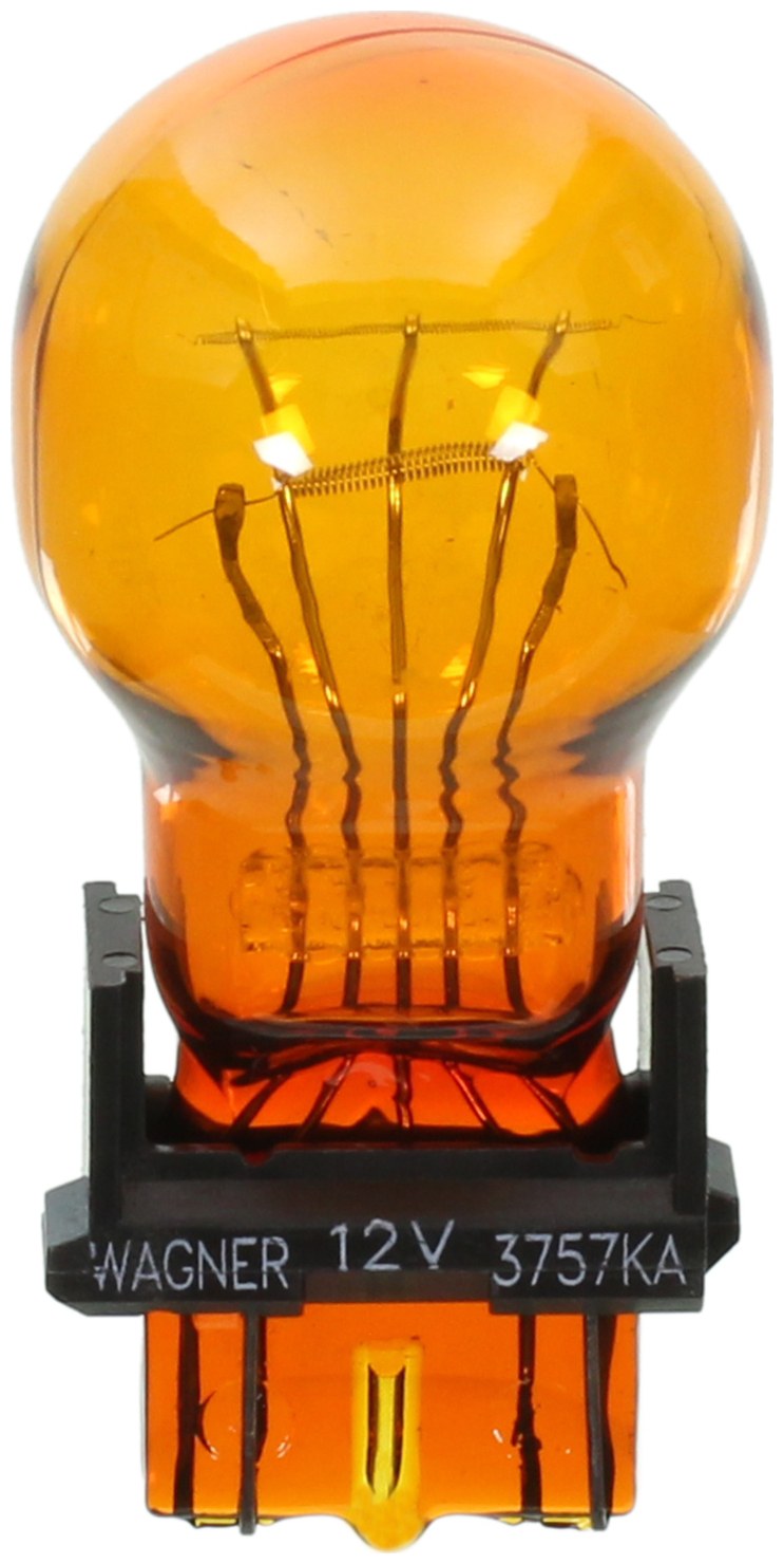 Wagner Turn Signal Light Bulb, Long Life, 3757, Natural Amber, Set of 2, Blister Pack – BP3757NALL