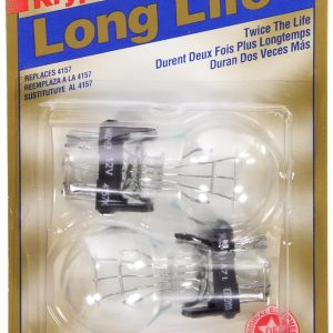 Wagner Turn Signal Light Bulb, Long Life, 4157, Clear, Set of 2, Blister Pack – BP4157LL