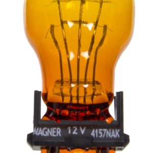 Wagner Turn Signal Light Bulb, Long Life, 4157, Natural Amber, Set of 2, Blister Pack – BP4157NALL