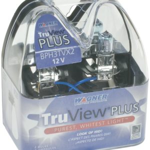 Wagner Driving/ Fog Light Bulb, Truview ® Plus, H3, Halogen, White, Set of 2 – BPH3TVX2