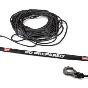 WARN Industries Winch Cable Chafe Guard, Protects Synthetic Winch Cable from Getting Snagged or Cut, Slides Over Cable, Nylon – 100330