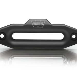 WARN Industries Winch Fairlead, Hawse Style, For Zeon Premium Winches, 1 Inch Thickness, Black, Forged Billet Aluminum – 100333