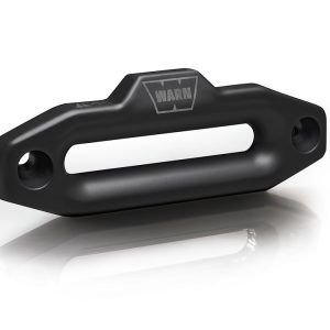 WARN Industries Winch Fairlead, Hawse Style, For Zeon Premium Winches, 1 Inch Thickness, Black, Forged Billet Aluminum – 100333
