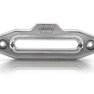 WARN Industries Winch Fairlead, Hawse Style, For Zeon Premium Winches, 1 Inch Thickness, Polished, Forged Billet Aluminum – 100334